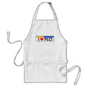 "I Heart (Love) Flo aprons