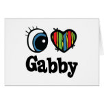 I Heart (Love) Gabby cards