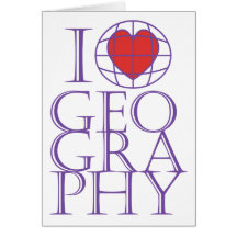 I heart (love) Geography Cards