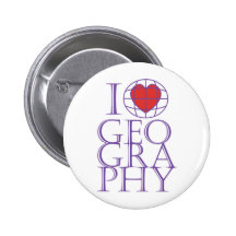 I heart (love) Geography Pin