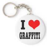 I HEART (LOVE) GRAFFITI keychains