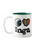 I Heart (Love) Inga mugs