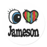I Heart (Love) Jameson stickers