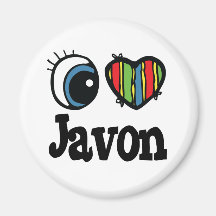 I Heart (Love) Javon Fridge Magnets