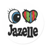 I Heart (Love) Jazelle stickers