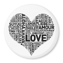 I HEART LOVE FRIDGE MAGNETS