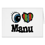 I Heart (Love) Manu cards