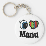 I Heart (Love) Manu Keychain