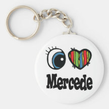 I Heart (Love) Mercede Keychains