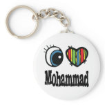 I Heart (Love) Mohammad keychains