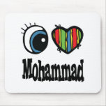 I Heart (Love) Mohammad mousepads