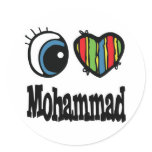 I Heart (Love) Mohammad stickers