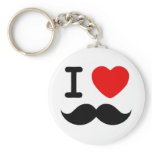 I heart / Love Moustaches / Mustaches keychains