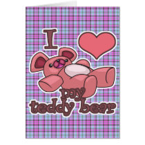 I Heart (Love) My Teddy Bear Cards