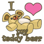 I Heart (Love) My Teddy Bear Photo Cut Out
