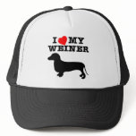 I (Heart) Love My Weiner Dog hats