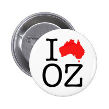 I Heart (Love) Oz Pinback Buttons