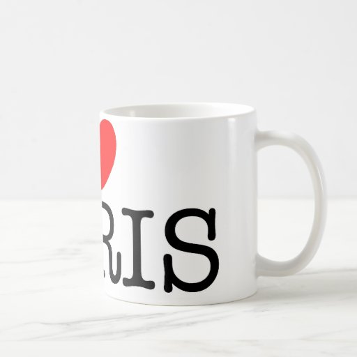 I heart (love) Paris Coffee Mugs