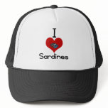 I heart-love sardines hats