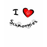 I Heart - Love Schnorkies t-shirts