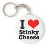 I HEART (LOVE) stinky cheese keychains