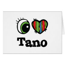 I Heart (Love) Tano Card