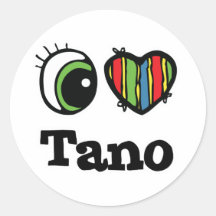 I Heart (Love) Tano Sticker