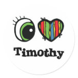 I Heart (Love) Timothy stickers