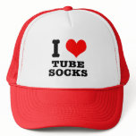 I HEART (LOVE) tube socks hats