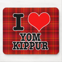 I HEART (LOVE) YOM KIPPUR MOUSE MAT