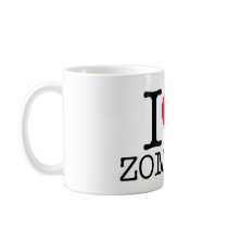 I HEART LOVE ZOMBIES MUGS