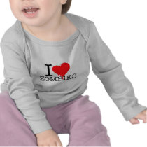 I HEART LOVE ZOMBIES TEE SHIRTS