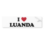 I Heart luanda angola Bumper Sticker