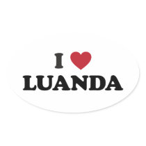 I Heart luanda angola Stickers
