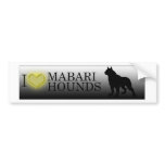 I heart Mabari Hounds bumper stickers