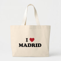 I Heart Madrid Spain Canvas Bag