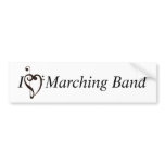 I Heart Marching Band Bumper Stickers