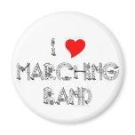 I Heart Marching Band magnets