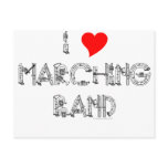 I Heart Marching Band Post Card