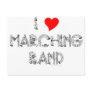 I Heart Marching Band Post Card