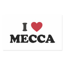 I Heart Mecca Saudi Arabia Rectangular Sticker