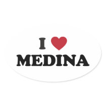 I Heart Medina Saudi Arabia Stickers