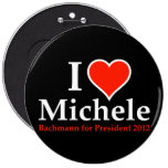 I Heart Michele Bachmann Pin