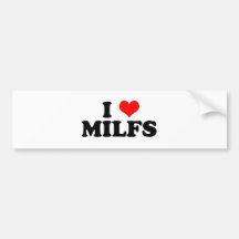 I Heart Milfs Bumper Stickers