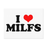 I Heart Milfs postcards