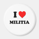 I Heart Militia Refrigerator Magnet