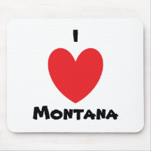 I Heart Montana Mousepad