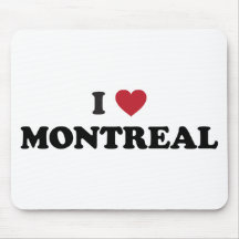 I Heart Montreal Canada Mouse Pad