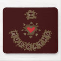 I Heart Mud Baths mousepads