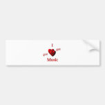 I Heart Music Bumper Sticker